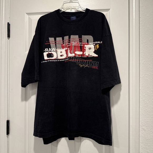 Vintage Ruff Ryders T-Shirt Mens Size‎ XXL Black DMX War Graphic HARDDNM -Rare!